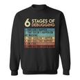 Coder Informatiker Admin 6 Stages Of Debugging Programmer Sweatshirt