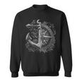 Compass And Anchor Boating Ocean Sea Retro Vintage Sailor Sweatshirt