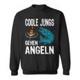 Cool Boys Going Fishing Fish Sports Fisherman Fishing Sweatshirt