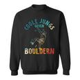 Coole Boys Go Bouldering Climbing Children's Sweatshirt