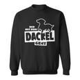 With The Dachshund Hunting Dog Goes Teckel Dog Training Sweatshirt