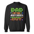 Dad Of The Birthday Boy Party Video Gamer Pixel Number Sweatshirt