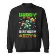 Daddy Of The Birthday Boy Party Video Gamer Pixel Number Sweatshirt
