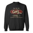 Das Ist Ein Golz Ding Das Würdest Du Nicht Verstehen Golz Name Sweatshirt