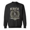 Das Ist Ein Krol Ding Krol Name Sweatshirt