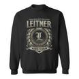 Das Ist Ein Leitner Ding Leitner Name Sweatshirt