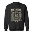 Das Ist Ein Rohde Ding Rohde Name Sweatshirt