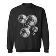 And Disco Ball Pattern 70S 80S Retrointage Sweatshirt