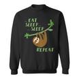 Divertida Con Texto Eat Sleep Repeat Camisa de entrenamiento