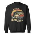 Dont Be Dumb Bassintage Sunset Divertido Pesca Cita Meme Camisa de entrenamiento