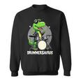 Drummer Boy Musician Drummersaurus Dinosaur Sweatshirt