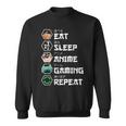 Eat Sleep Anime Gaming Repeat Camisa de entrenamiento