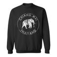 Elephant Animal Chiang Mai Thai Flag Bangkok Thailand Sweatshirt
