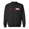 Emergency Car Heartbeat Ekg Pulse Ambulance Driver Rescuer Sweatshirt