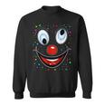 Fancy Dress Clown Face Outfit Clown Costume Carnival Sweatshirt