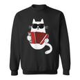 Cat Sunglasses Accordionist Accordion Musician Sweatshirt