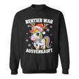 Christmas Unicorn Reindeer Was Out Sold Out Sweatshirt