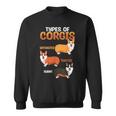 Corgi Types Untoasted Toasted Burnt Cute Puppy Corgis Sweatshirt