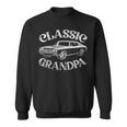 Grandpa Classic Car Graphic Family Grandpa Fathers Day Sweatshirt
