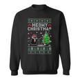 Meowy Christmas Cats Lovers Ugly Xmas Holiday Sweater Sweatshirt