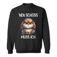 Rabbit With Cheeky Saying 'Nen Scheiss Muss Ich Sweatshirt