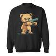 Teddy Bear With Gun For Gun Lovers Sweatshirt