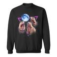 Three Groundhog Moon 3 Groundhog Head Groundhog Day Sweatshirt