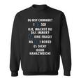 Wortspiel Du Bist Chemiker Chemistry Laborant Chemical Sweatshirt