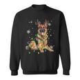 German Shepherd Christmas Tree Lighting Pyjamas Dog Lover Christmas Sweatshirt