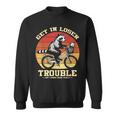 Get In Loser Sweatshirt - Raccoon Opossum Trash Panda Fun