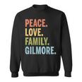 Gilmore Last Name Peace Love Family Matching Sweatshirt