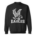 Go Eagles Fly Vintage Eagles Flying Bird Inspirational Sweatshirt