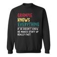 Grampie Know Everything Father's Day For Grandpa Sweatshirt