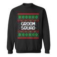 Groom Squad Xmas Bachelor Party Ugly Christmas Sweater Sweatshirt