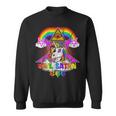 Hail Satan Einhorn Pentagramm 666 Okkult Gothic Sweatshirt