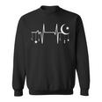 Heartbeat Of Faith – Islamic Crescent And Lantern Sweatshirt