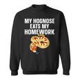 Hognose Snake My Hognose Eats My Homework Sweatshirt