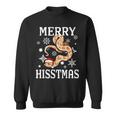 Hognose Snake Merry Hisstmas Christmas Hoggie With Santa Hat Sweatshirt