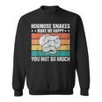 Hognose Snakes Make Me Happy Retro Western Hognose Sweatshirt