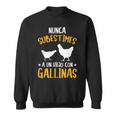 Hombre Agricultor Pollo Nunca Subestimes A Uniejo Con Gallinas Camisa de entrenamiento