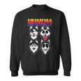 Huskiss Dogs Puppy Rock Rockin For Husky Lover Sweatshirt