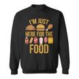 I'm Just Here For The Food Vintage Great For Food Lover Sweatshirt
