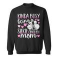 Kinda Busy Being A Silkie Chicken Mom Cute Silky Chicken Pet Sweatshirt