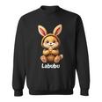 Labubu Drôle Lapin Monstre Mignon Marron Sweater e