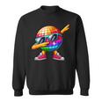 Led 70S Disco Ball Dabbing Sunglasses Nightclub Dance Party Sweatshirt