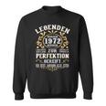 Legends 1972 Born intage 1972 Birthday Sweatshirt