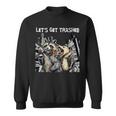 Let's Get Trashed Raccoon And Opossum Drinking Beer Sweatshirt