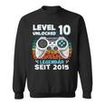 Level 10 Years Birthday Young Gamer 2015 Birthday Sweatshirt