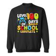 Level 100 Days Of School Completed Gaming Gamer Boy Sweatshirt