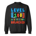 Level 100 Days Of School Unlocked 100 Days Of School Gamer Sweatshirt